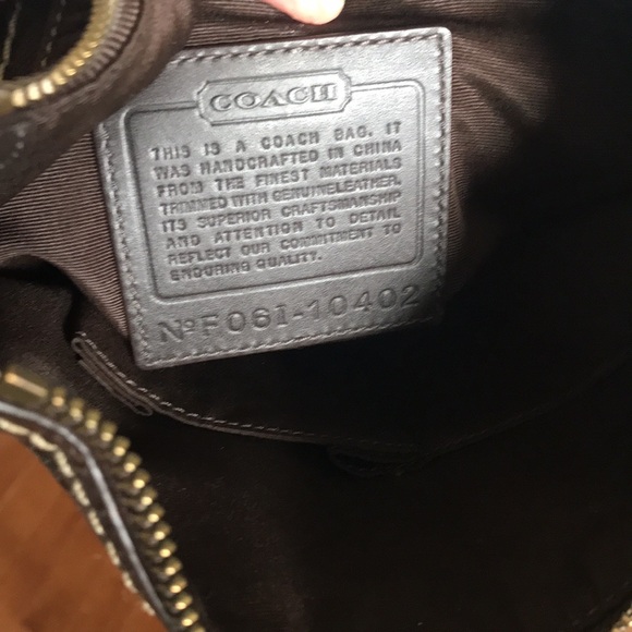 Coach brown cross body purse - Picture 6 of 8